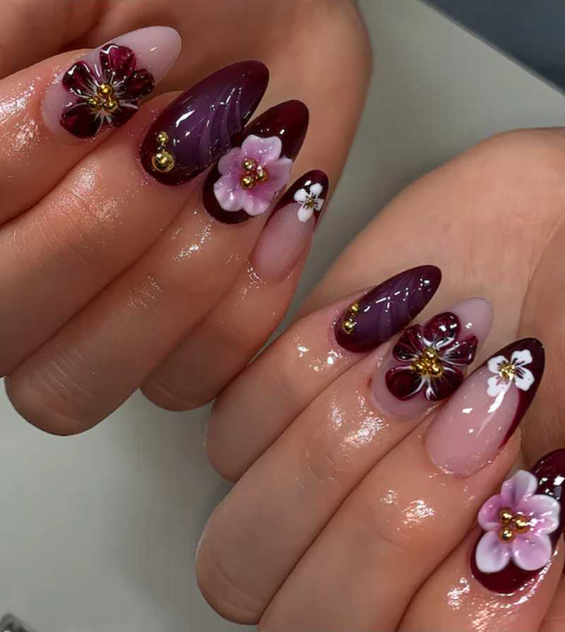 Floral Nails