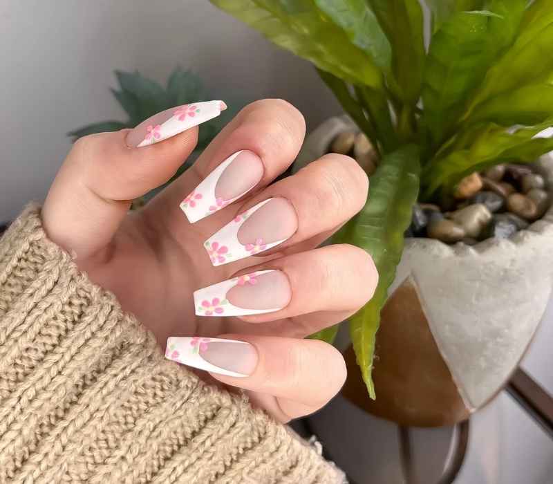 Flowers and French Tips