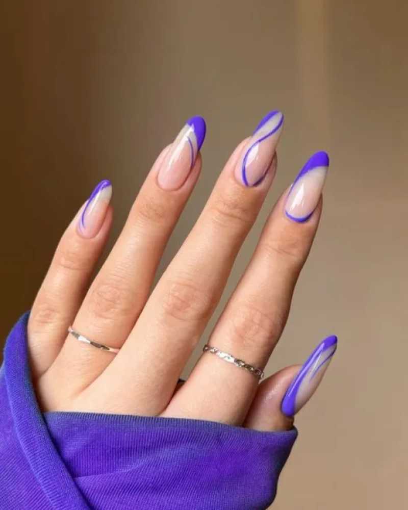 Purple Gel Nails