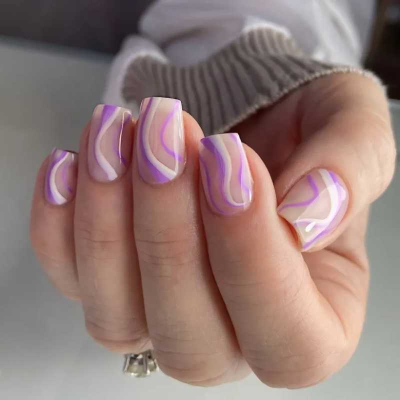 Pink and Purple Swirls
