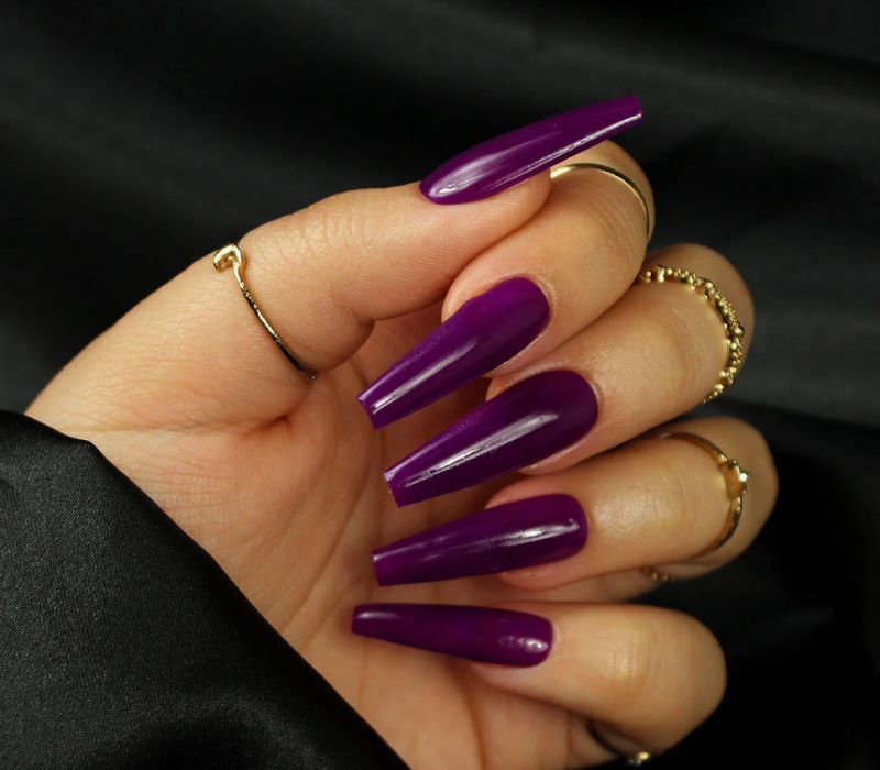 Plum Nails