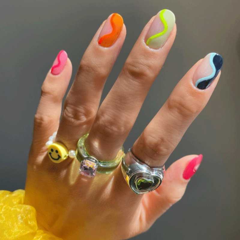 Neon Squiggles
