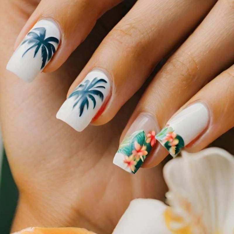 Lush Landscapes Hawaiian Nail Designs